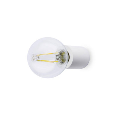 Luminosa Lighting Luminosa Ten 1 Light Indoor Candle Wall / Ceiling Light WhiteE27 from B&Q