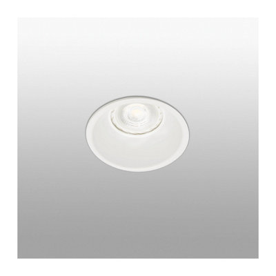 B&Q -  Luminosa Gas 1 Light Round Recessed Spotlight WhiteGu10