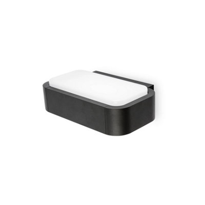 Luminosa Lighting Luminosa Sticker Led Outdoor Wall Light WhiteDark Grey Ip65 from B&Q