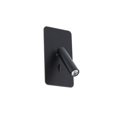 B&Q -  Luminosa Suau Led Indoor Wall Lamp Black