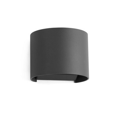 Luminosa Lighting Luminosa Sunset Led Outdoor Wall Light Dark Grey Ip54 from B&Q