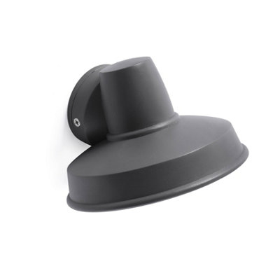 Luminosa Lighting Luminosa Bronx 1 Light Outdoor Wall Light Dark Grey Ip44Gu10 from B&Q