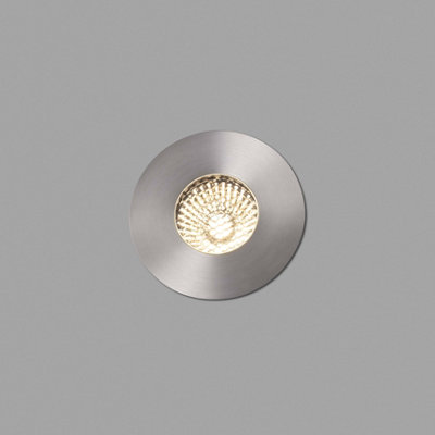 Luminosa Lighting Luminosa Grund Led Medium Outdoor In Ground Recessed Spotlight Matt Nickel Ip67 from B&Q