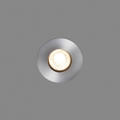 Luminosa Lighting Luminosa Grund Led Large Outdoor In Ground Recessed Spotlight Matt Nickel Ip67 from B&Q