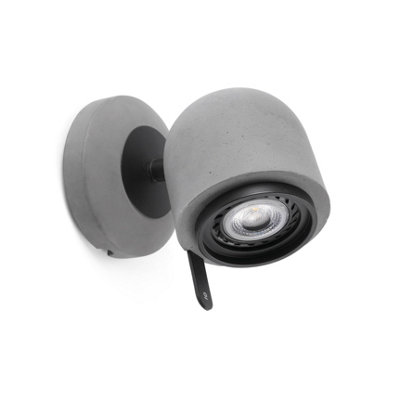 Netlighting Unisex Grey Stone Light Indoor Adjustable Wall Spotlight Gu10 Size 1 - Image 3