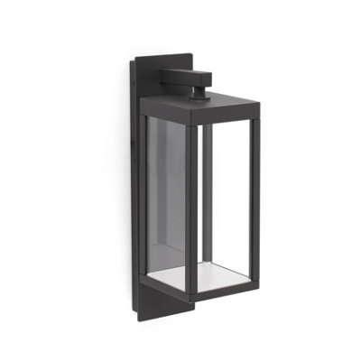 B&Q -  Luminosa Kerala Led Outdoor Wall Lantern Dark Grey Ip54