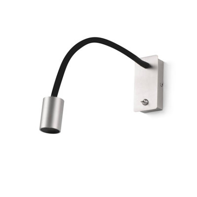 Luminosa Lighting Luminosa Leser Led Indoor Wall Light Reading Lamp Satin Nickel from B&Q