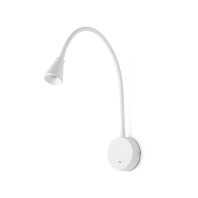Luminosa Lighting Luminosa Bel Led Indoor Wall Light Reading Lamp White from B&Q