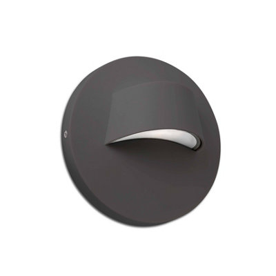 Luminosa Lighting Luminosa Brow Led Outdoor Wall Light Dark Grey Ip44 from B&Q