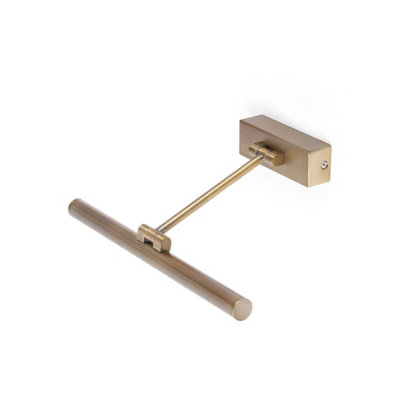 Luminosa Lighting Luminosa Magritte Led Anitque Brass Picture Wall Light 6W from B&Q