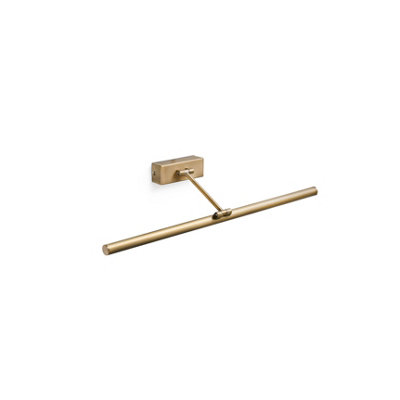 Luminosa Lighting Luminosa Magritte Led Antique Brass Picture Wall Light 12W from B&Q