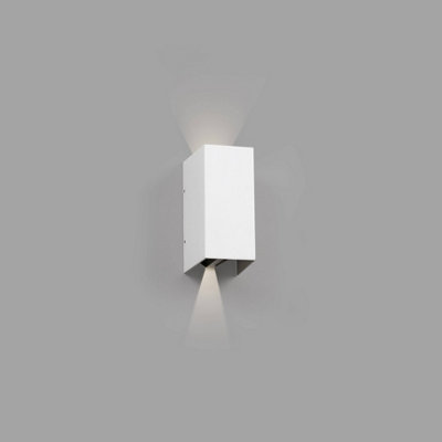 Luminosa Lighting Luminosa Blind Outdoor Led Up Down Wall Lamp White 6W 3000K Ip54 from B&Q