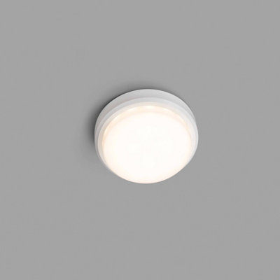 Luminosa Lighting Luminosa Tom Outdoor Led White Wall / Ceiling Lamp 7W 3000K Ip65 from B&Q