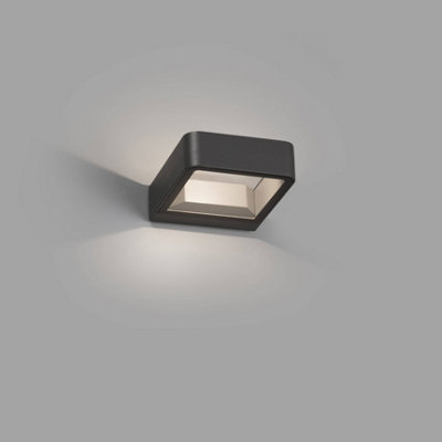 Luminosa Lighting Luminosa Axel Outdoor Led Dark Grey Up Down Wall Light 5W 3000K Ip65 from B&Q