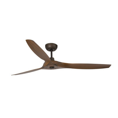 B&Q -  Luminosa Morea Ceiling Fan 152Cm Brown 3 Blades