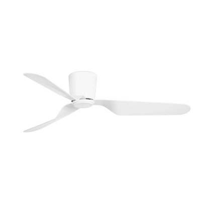 B&Q -  Luminosa White Ceiling Fan 3 Blades With Dc Motor