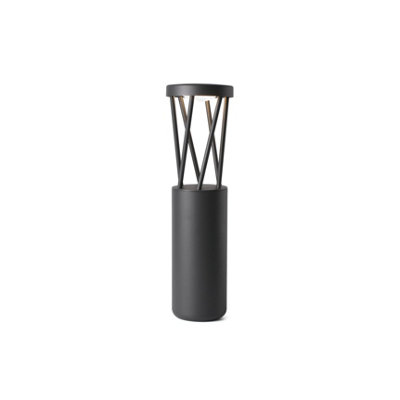 Luminosa Lighting Luminosa Twist Outdoor Led Dark Grey Bollard Pedestal Lamp 10W 3000K Ip65 from B&Q
