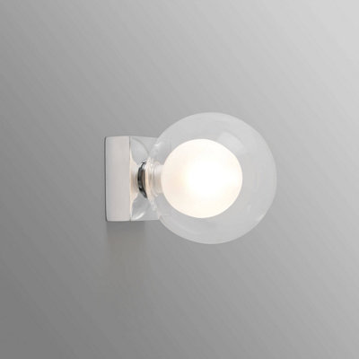 Luminosa Lighting Luminosa Perla Bathroom Chrome Globe Wall Light 1X G9 Ip44 from B&Q