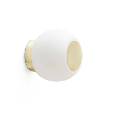 Luminosa Lighting Luminosa Moy Bathroom Led Globe / Ceiling Wall Lamp Gold 4W 3000K Ip44 from B&Q