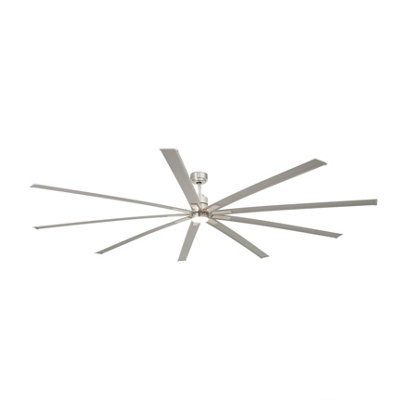 Luminosa Lighting Luminosa Manhattan Nickel Mat Ceiling Fan 9 Blades from B&Q