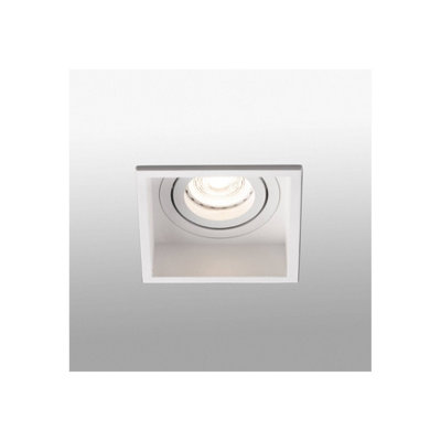 Luminosa Lighting Luminosa Hyde White Tiltable Square Recessed DownlightGu10 from B&Q