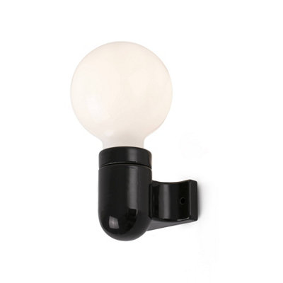 Luminosa Lighting Luminosa Sera Globe Wall Lamp 1 E27 Black/Light