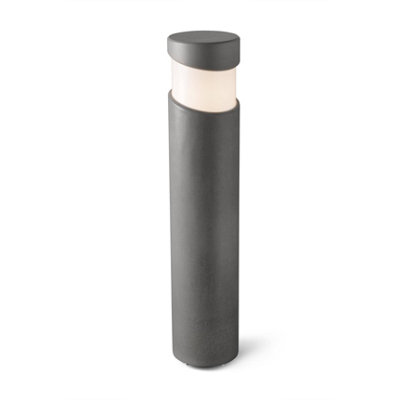 Luminosa Lighting Luminosa Block Outdoor Bollard Light Concrete 1X E27 Ip65 from B&Q