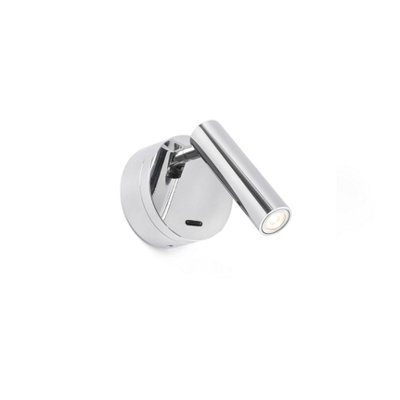 Luminosa Lighting Luminosa Boc Led Chrome Reading Light 3W 3000K from B&Q