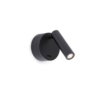 Luminosa Lighting Luminosa Boc Led Black Reading Light 3W 3000K from B&Q