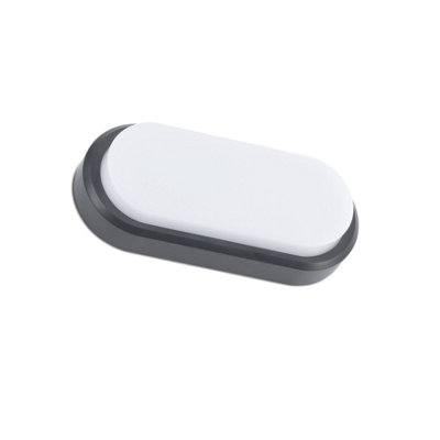 Luminosa Lighting Luminosa Fred Outdoor Led Flush Wall Lamp White 11W 3000K Ip65 from B&Q