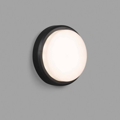 Luminosa Lighting Luminosa Tom Outdoor Led Flush Wall Lamp Dark Grey 11W 3000K Ip65 from B&Q