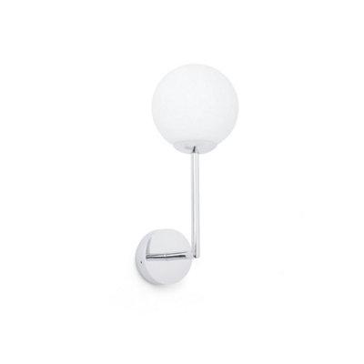 Luminosa Lighting Luminosa Lago Bathroom Globe Wall Lamp Chrome 1X G9 Ip44