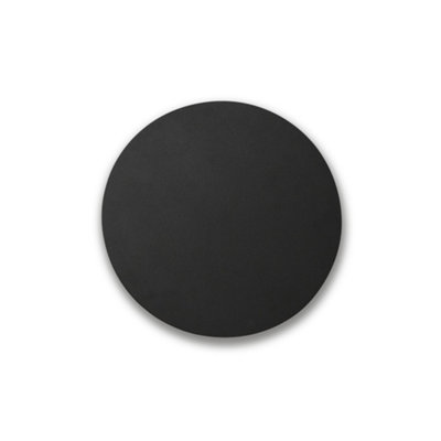 Luminosa Lighting Luminosa Board Led Black Round Flush Wall Lamp 8W 2700K from B&Q