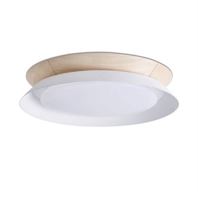 Luminosa Lighting Luminosa Tender Led Flush Ceiling Lamp White 24W 3000K from B&Q