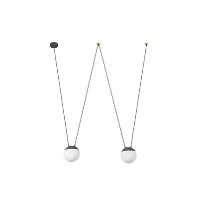Mine 2 Light Grey Suspension Pendant, E27 - Image 3