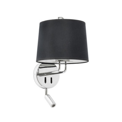 Luminosa Lighting Luminosa Montreal Reading Light Wall Light ChromeE272700K from B&Q
