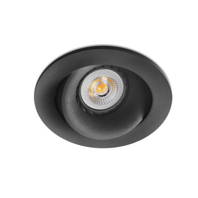 Luminosa Lighting Luminosa Arg Tiltable Black Recessed Downlight Gu10 from B&Q