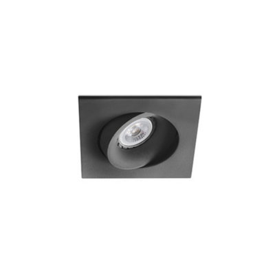 Luminosa Lighting Luminosa Arg Tiltable Black Recessed Downlight Gu10 from B&Q