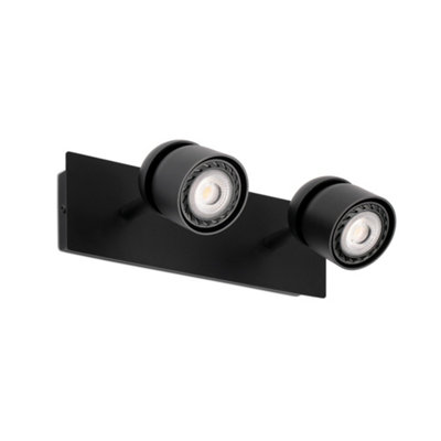 Luminosa Lighting Luminosa Coco Twin Spotlight Wall Lamp 2X Gu10 Black