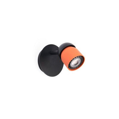 Luminosa Lighting Luminosa Coco Wall Spotlight BlackTerracota 1X Gu10 from B&Q