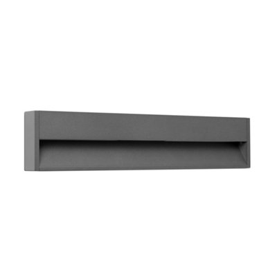Luminosa Lighting Luminosa Grada Outdoor Surface Mounted Led Wall Lamp Dark Grey 12W 3000K Ip54 from B&Q