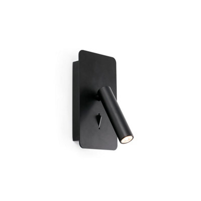 Luminosa Lighting Luminosa Suau Led Reading Light Black With Usb 3W from B&Q