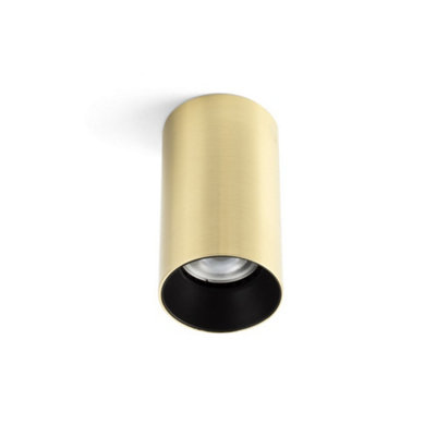 Luminosa Lighting Luminosa Stan Surface Mounted Downlight Ceiling Light GoldGu10 from B&Q