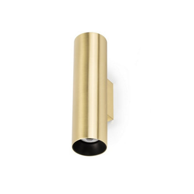 Luminosa Lighting Luminosa Stan Up & Down Wall Light GoldGu10 from B&Q
