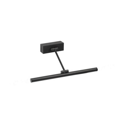 Luminosa Lighting Luminosa Magritte-1 Integrated Led Picture Light Wall Light Black3000K from B&Q