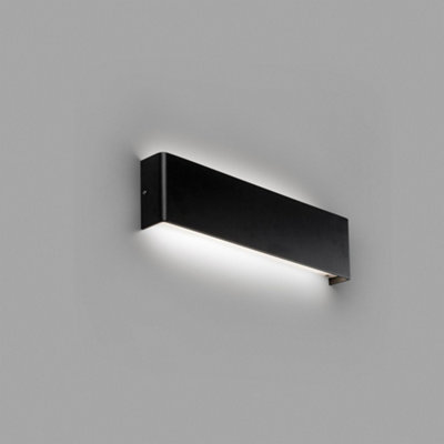 Luminosa Lighting Luminosa Nash Integrated Led Up & Down Wall Light Black3000K from B&Q
