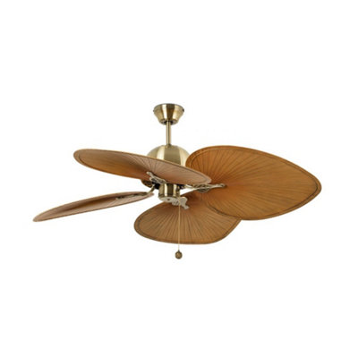 Luminosa Lighting Luminosa Cuba Old Gold Ceiling Fan from B&Q