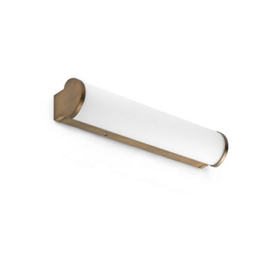 Luminosa Lighting Luminosa Danubio Integrated Led Bathroom Over Mirror Light Bronze2700KIp44 from B&Q