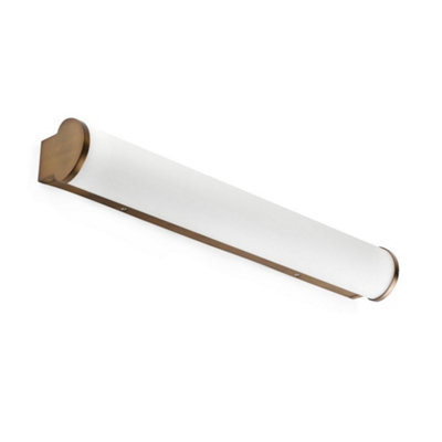Luminosa Lighting Luminosa Danubio Integrated Led Bathroom Over Mirror Light Bronze2700KIp44 from B&Q