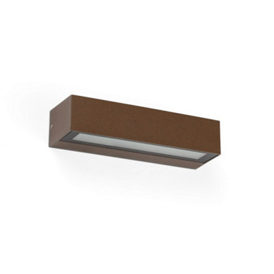 Luminosa Lighting Luminosa Lako Integrated Led Down Lighter Outdoor Wall Light Brown3000KIp65 from B&Q